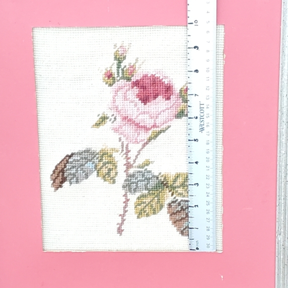 Framed Needlepoint Roses Set - Picture 5 of 9